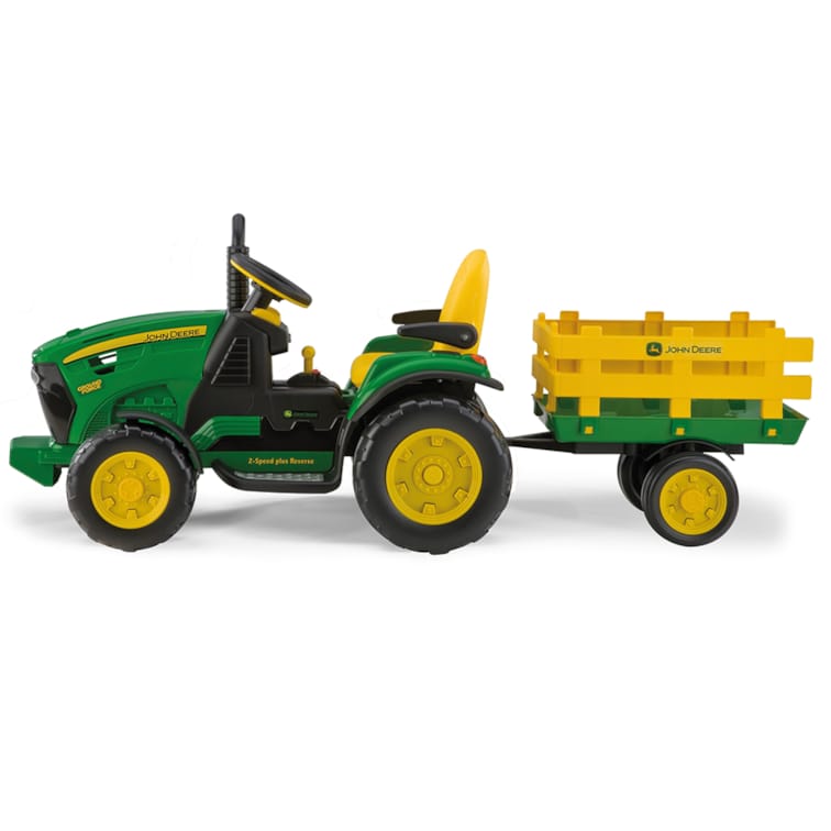 12V PEG PEREGO John Deere Ground Force Elektro Traktor mit 2 Akkus billiger  ohne Anhänger
